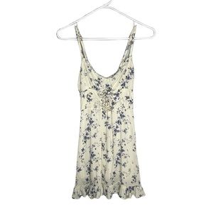Reformation Frannie mini dress in Madeline floral print xs